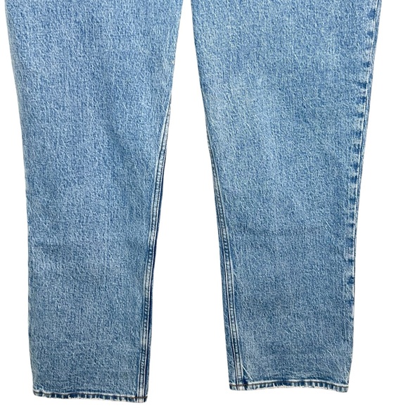 Abercrombie Curve Love Ultra High Rise 90s Straight Jean Sz 31 Short Blue AF - Picture 5 of 11